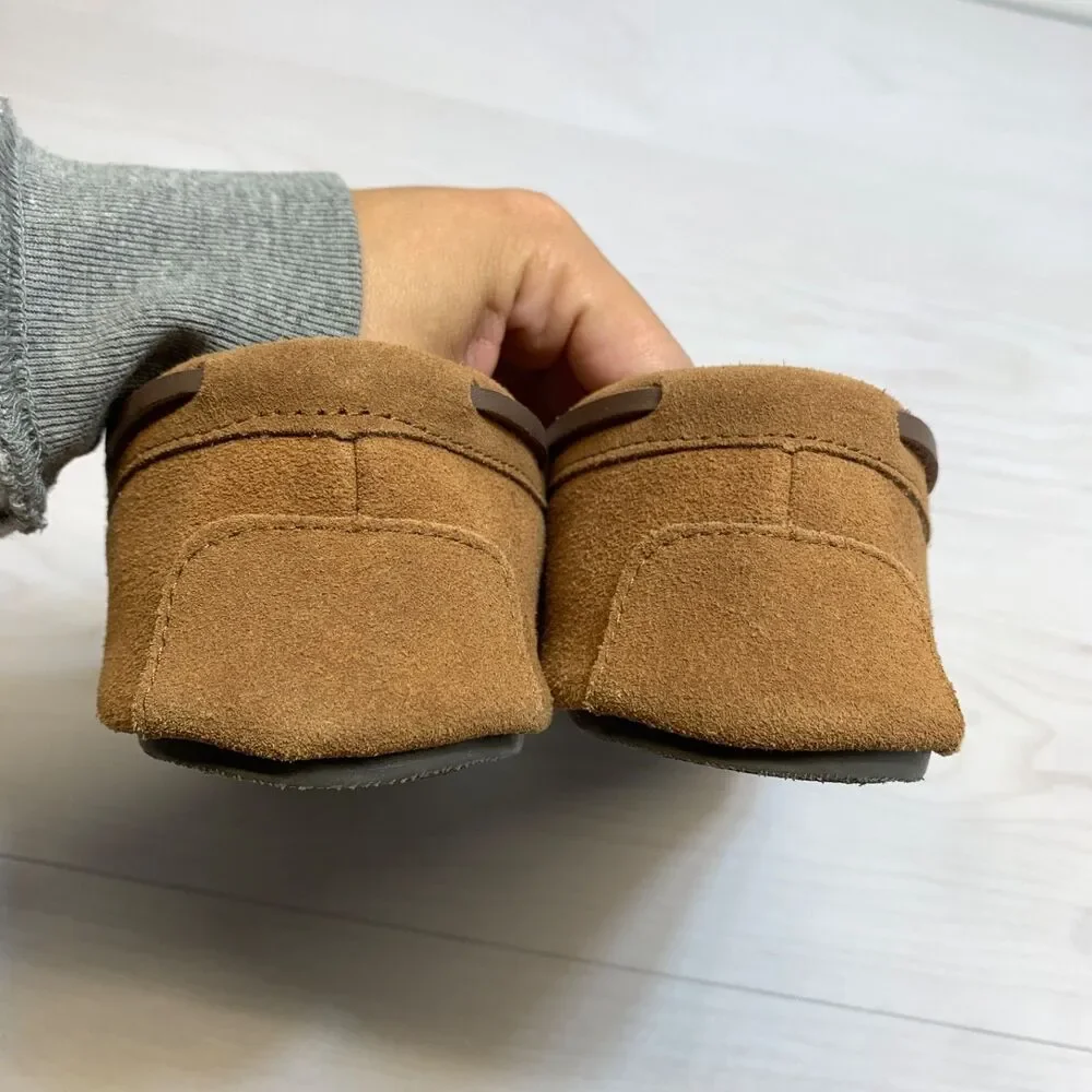 Goodfellow & Co Mens Topher Moccasin Slippers Chestnut Brown‎ 8 House Shoes